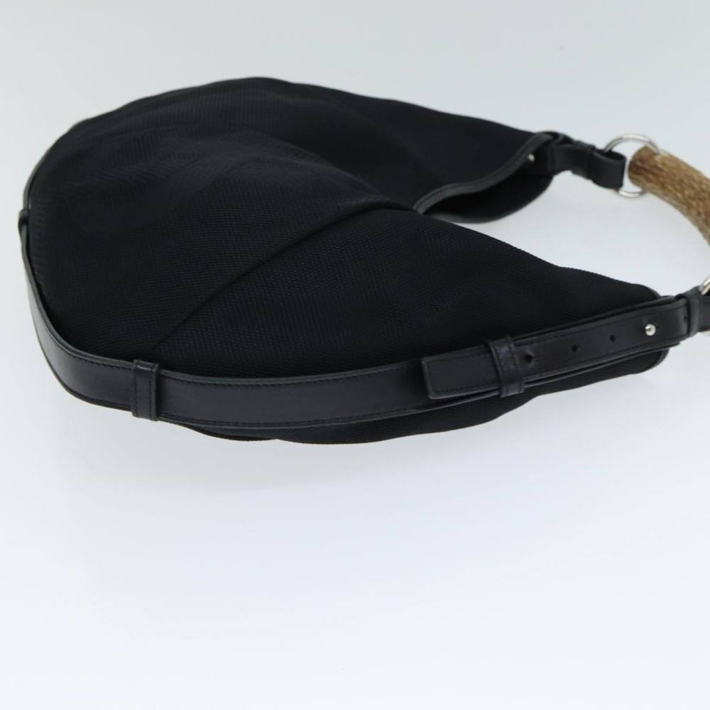 SAINT LAURENT Mombasa Hand Bag Nylon Black Auth yk13359 - Picture 3 of 16